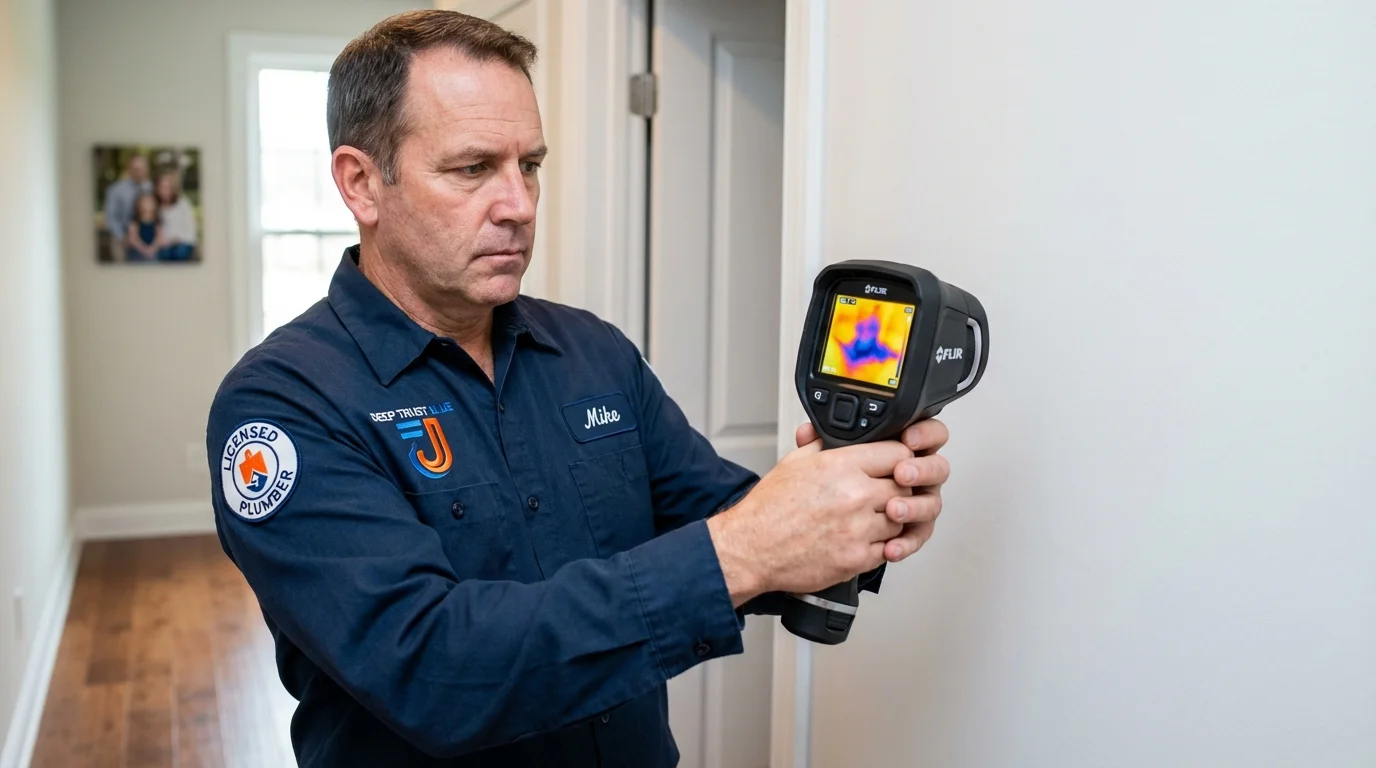 Thermal imaging leak detection by Johns Plumbing LLC in Cliffside Park